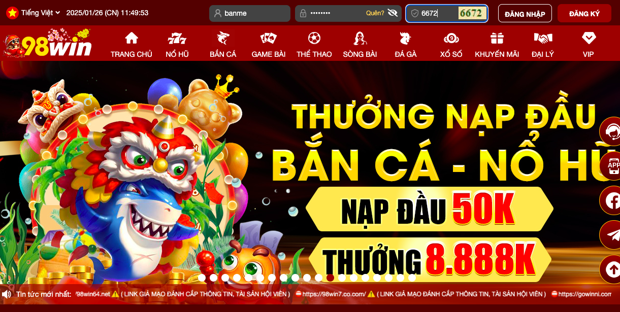 Xong các bước nhập thông tin